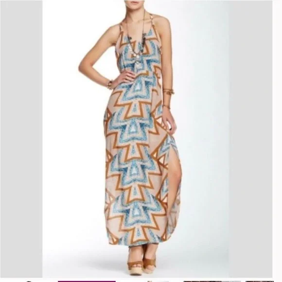 Free People | Dresses | Free People Bohemian Serves You Right Printed Maxi  Dress | Poshmark